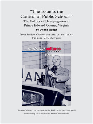 cover image of "The Issue Is the Control of Public Schools"